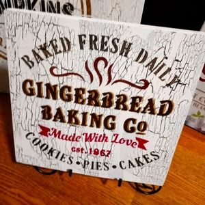 Gingerbread Sign...new